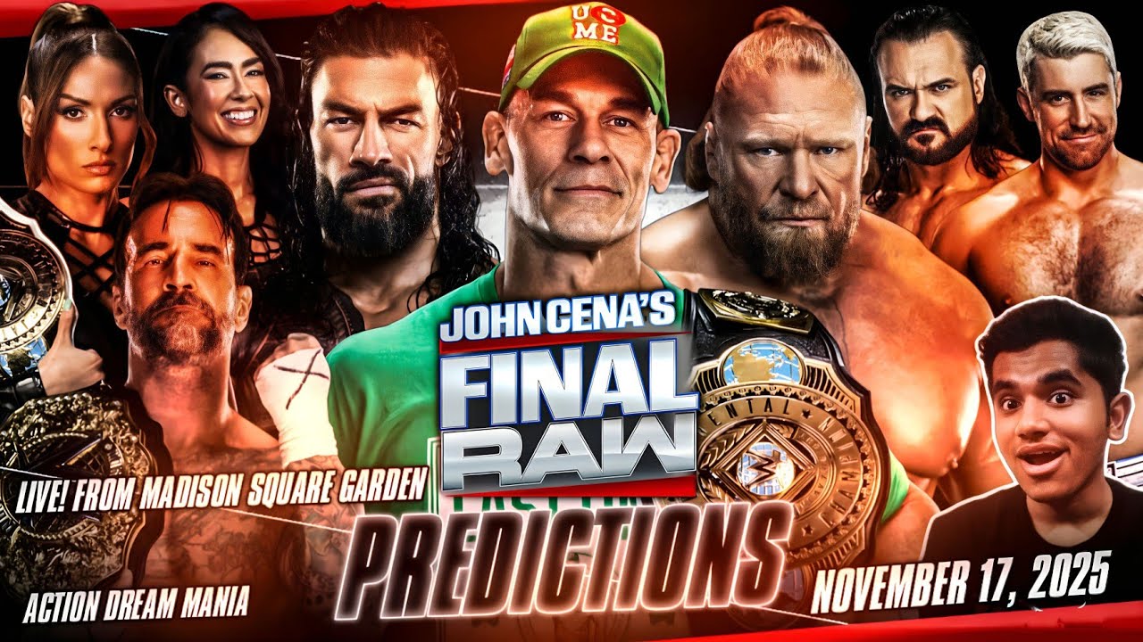 Прогнозы Джона Сины на последний эпизод Raw в WWE | MSG 17 ноября 2025 г. | Action Dream Mania