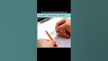 🔴 2 Genius Exam Cheating Hacks 🤯 | Secret Tricks for Smart Students! 📚✍️ #shorts