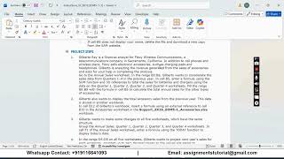 Shelly Cashman Excel 2019 | Module 5: End of Module Project 1 Flexy Wireless Communications