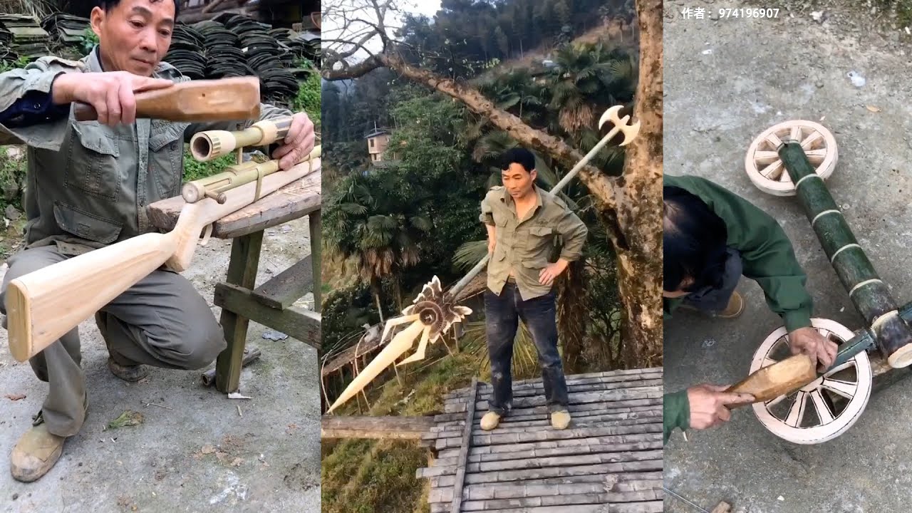 Weapon Create From Wood and Bamboo  Yzg008009 V1