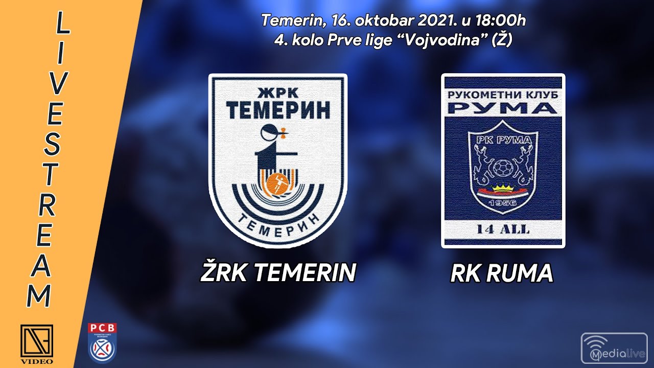 [16.10.2021.] ŽRK "TEMERIN" Temerin - RK "RUMA" Ruma (Full match Livestream)
