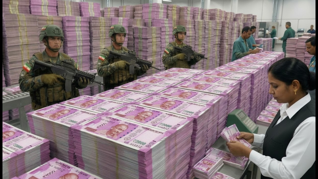 Insane Money Printing Process – 17 Languages on Billions of Banknotes Revealed  Secret India Factory