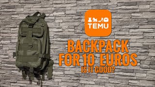Temu Backpack Review: Is This 10 Euro Bag Good?