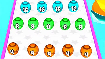 Ball Game Fun Race Run 2048 3D ! All Levels Gameplay (170-176) android,ios