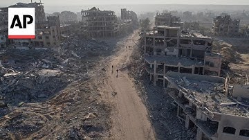 Drone video shows massive destruction in southern Gaza City