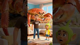 Larín Junior abre la puerta y aparece un cangrejo gigante… ¿Te podrás creer el motivo? 😱🦀