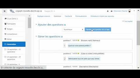 Comment créer un questionnaire dans Moodle ?