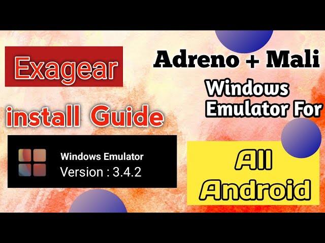 Exagear Emulator (Windows) Android Multi Wine 3.4.2 Beginners Guide class=
