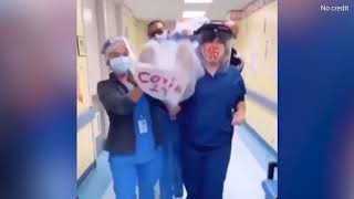 Details Coffin dancers nurses TikTok video with Covid-19 body bag Guide