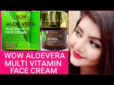 WOW aloevera  multi vitamin face cream review | RARA | soothing toning reviving face cream |