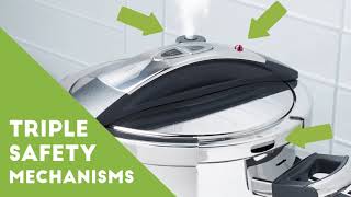 8-Qt. Easy-Close Pressure Cooker by Princess House