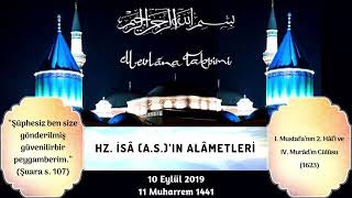 Hz. İsa (A.s)In Alametleri - 10 Eylül 2019 Mevlana Takvimi