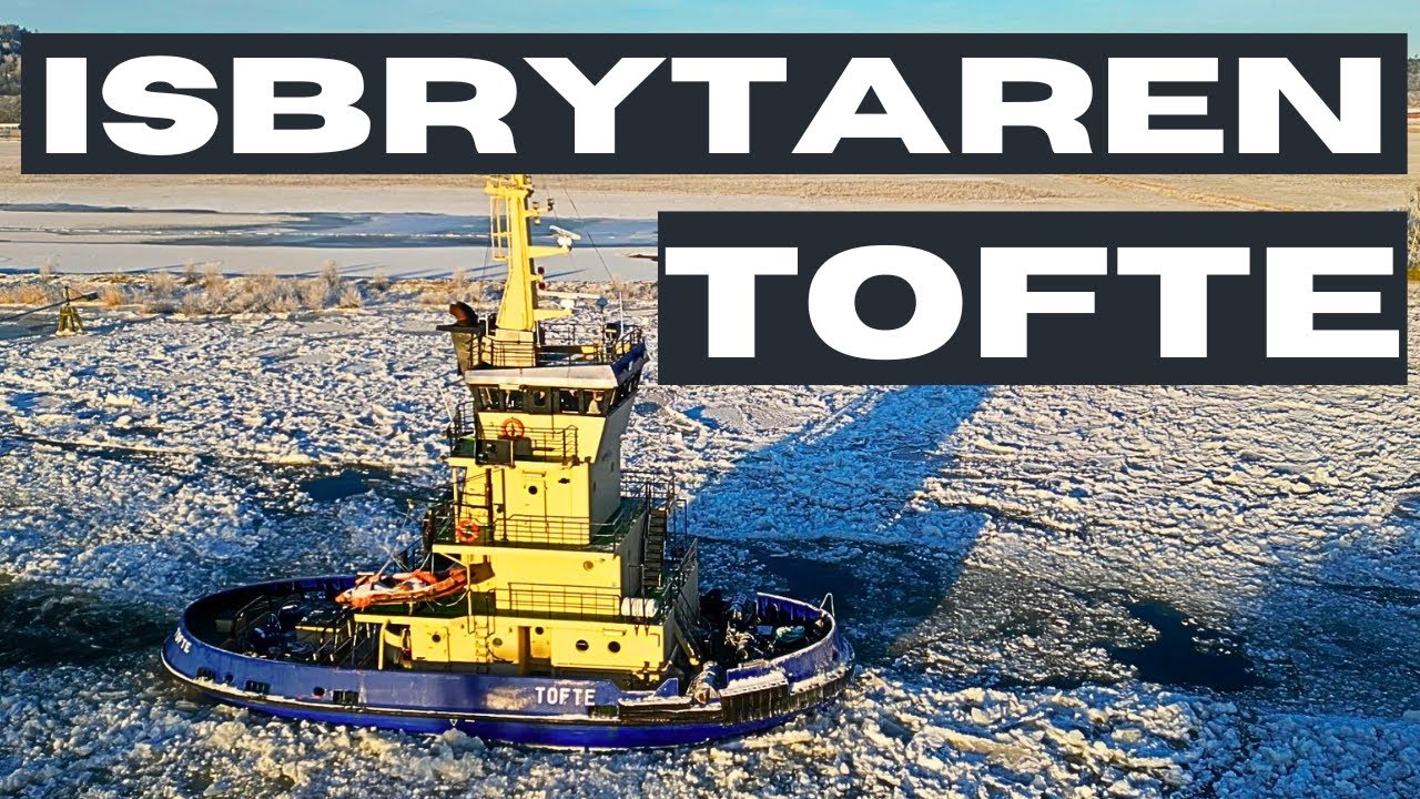 ISBRYTAREN TOFTE BRYTER IS I GÖTA ÄLV | DRÖNARE