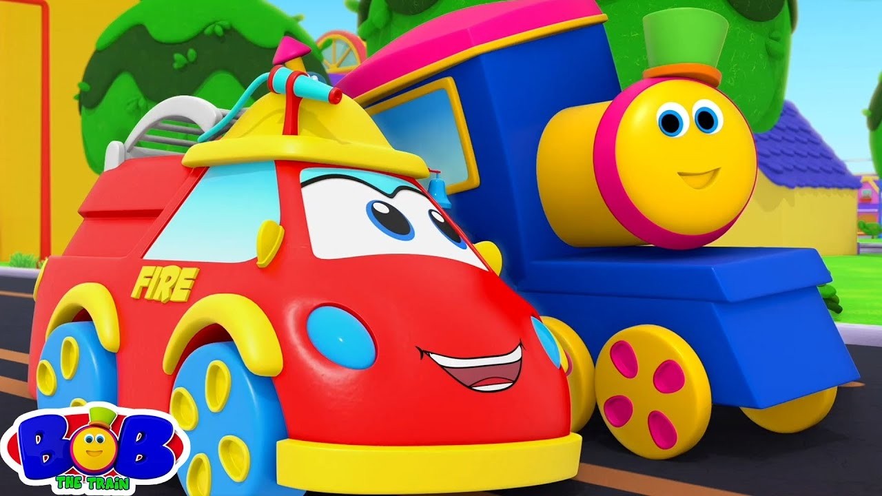 LIVE 🔴 Die Räder vom Feuerwehrauto | Kinderreime und Kinderlieder von Bob dem Zug