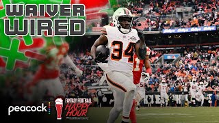 Jerome Ford, Spears highlight top RBs on Week 16 waivers | Fantasy Football Happy Hour | NFL on NBC