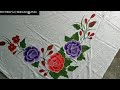 Top best embroidery  design  bedsheet flower by zainab creating all