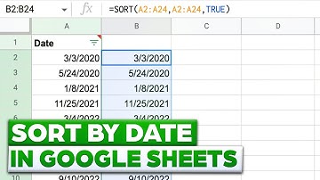 How To Sort By Date In Google Sheets | Classical Finance