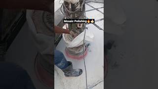 mosaic floor polishing..💥⚒️ #shorts #mosaic #flooring #polish