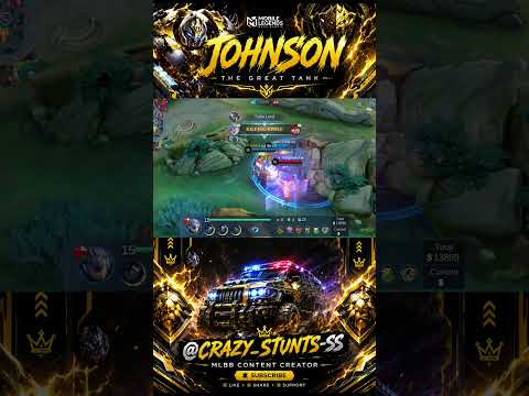 JOHNSON = PURE CHAOS! 🚗⚡🔥#mlbb #mobilelegends #shortvideo #shortsfeed #short #highlights #feeds