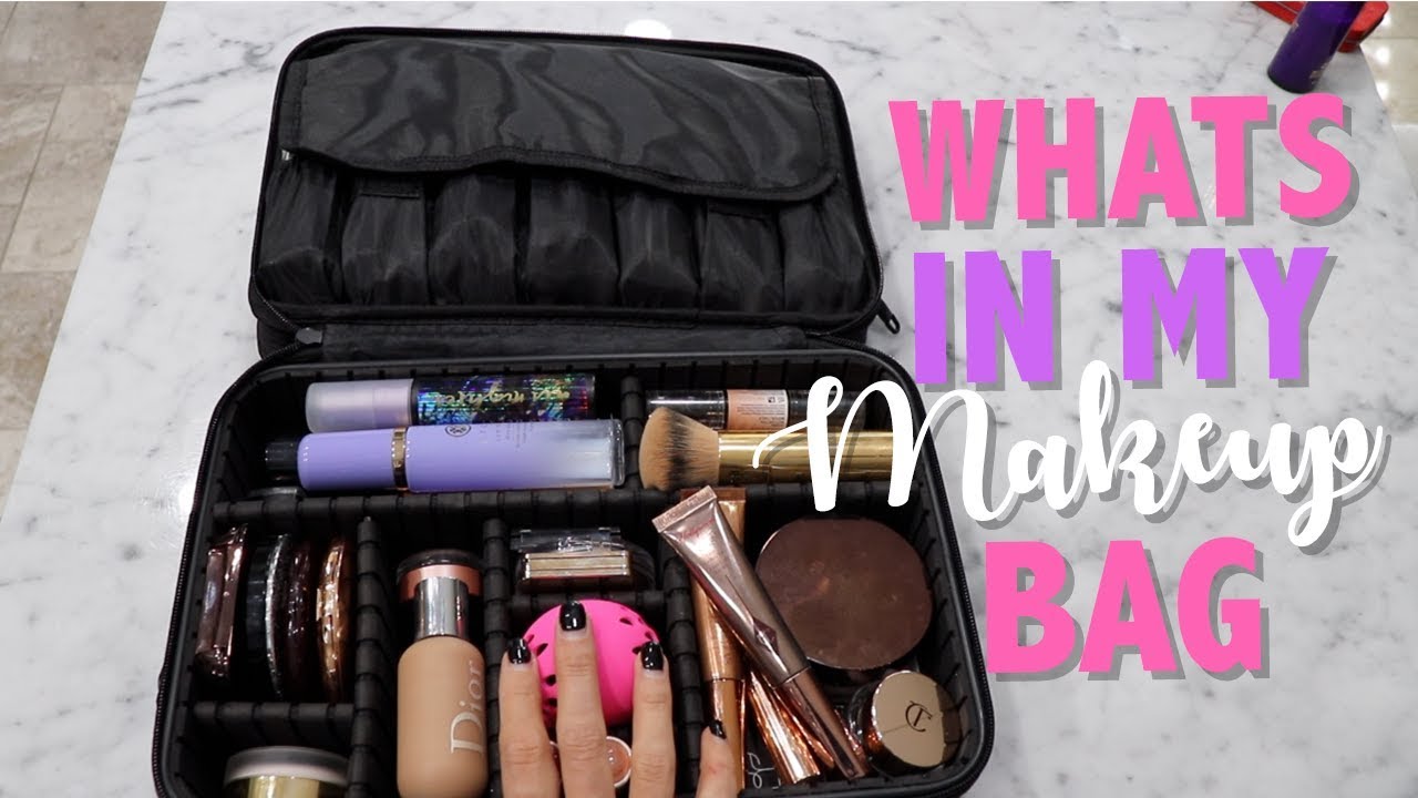 Whats in my bag?!? Makeup Travel Edition Vasker YouTube