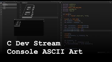 C Dev Stream - Animated ASCII Art in the Command-line