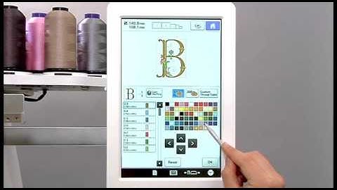 [BrotherSupportSewing] Changing the colors of the embroidery pattern / 模様の糸色を変更する