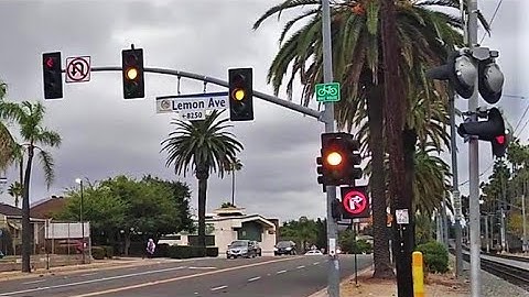 La Mesa Traffic Lights & #railroadcrossing Lights Preemption (Spring St & Lemon Ave)