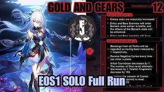E0S1 Jingliu Solo Destruction Path | Conundrum 12 Full Run | Gold and Gears | Honkai: Star Rail 2.2