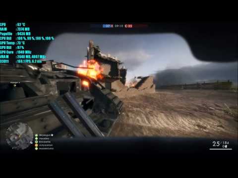 Battlefield 1 | 25-0 Sentry Deathmatch | GTX 1060 + 6600k | 1080p