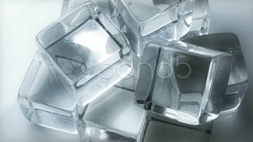 Extreme Close up of Slow Rotating Ice Cubes. Stock Footage