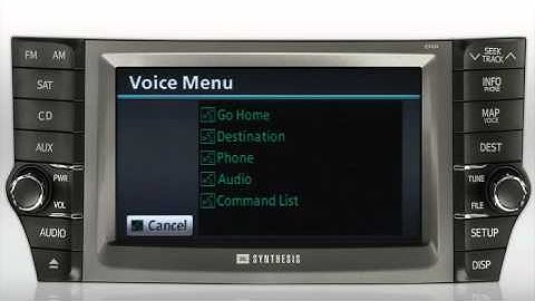 2011 Avalon Navigation - Map Voice-Screen