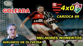 Goleada no Maracanã FLAMENGO 4 X 0 FLUMINENSE Carioca 89