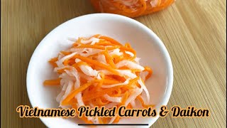 Super Quick & EASY Do Chua  Vietnamese Pickled Carrots & Daikon