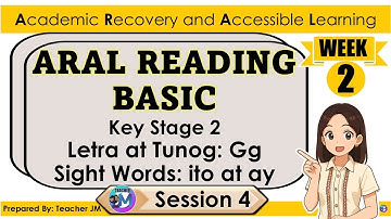 ARAL PROGRAM KEY STAGE 2 READING BASIC WEEK 2 SESSION 4