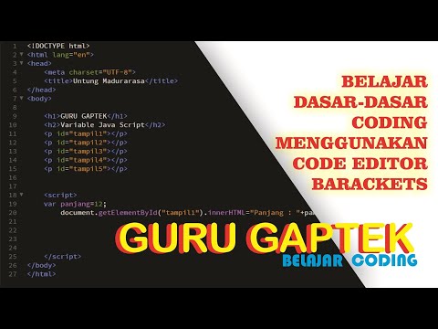 Belajar Dasar Coding Menggunakan Code Editor Brackets