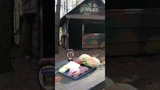 Hamburger v lese??(campfire cooking) outdoor cooking???️