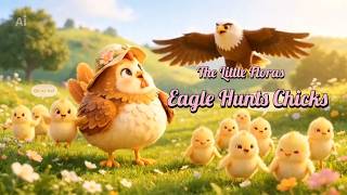 Eagle hunts chicks