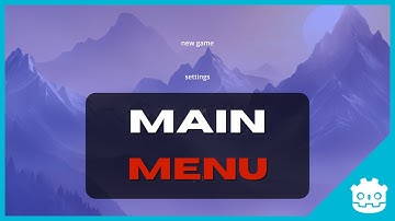 Create A Main Menu For Your Game (Godot Tutorial)