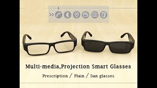 Worlds Most Smart Gles Projection Display Menu, Hidden Hd Camera,Touch Padslide Control