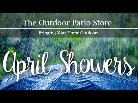 The Outdoor Patio Store Patio Market Umbrella April Showers Sale