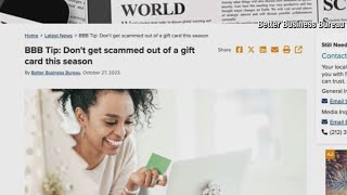 BBB warn about increase in gift card scams - here's how to stay safe