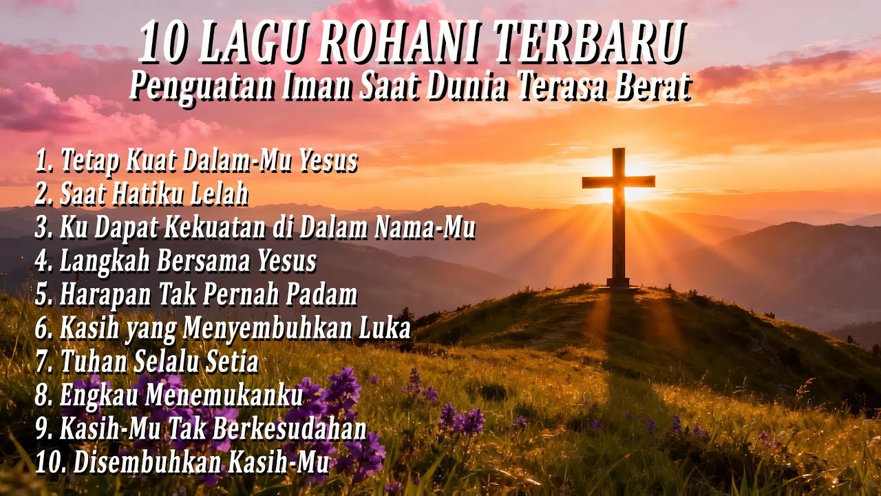 10 Lagu Rohani Terbaru 2025 – Saat Dunia Terasa Berat, Tuhan Menguatkan Hatimu