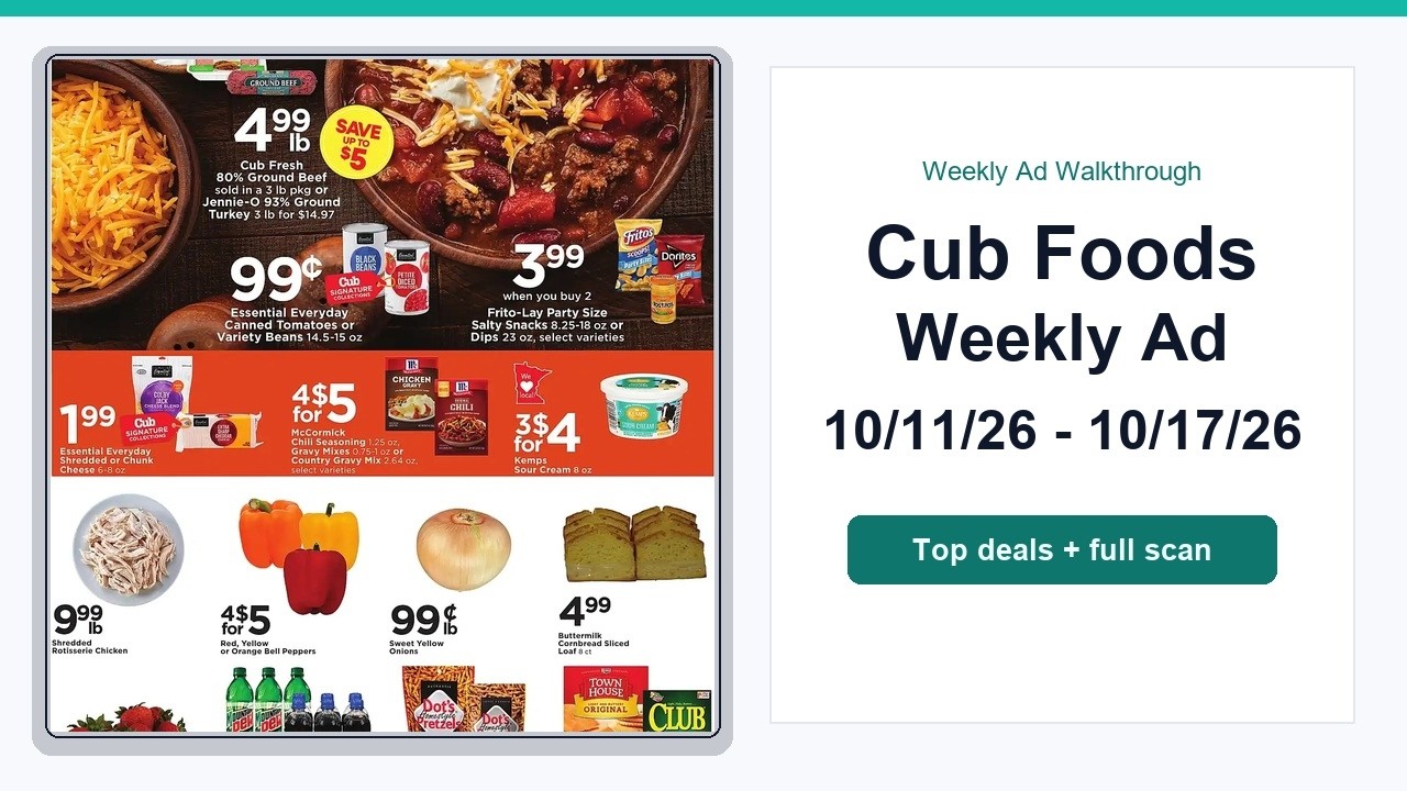 Cub Foods Weekly Ad (10/11/26 - 10/17/26) Top Deals - YouTube