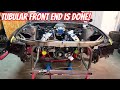 Tubular Front End is Done! Big Single Turbo GT500 Build Almost Ready