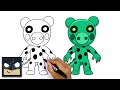 How To Draw Dino Piggy | Roblox