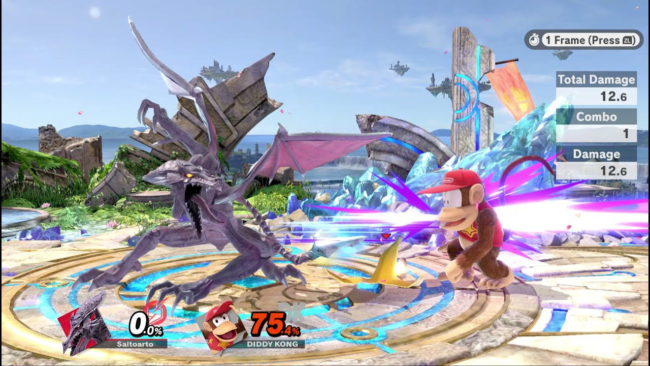 Ridley true 0 to death (100.6%) combo VS Diddy Kong