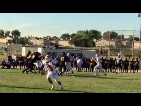 Tommy Gomez-Garcia trots into the end zone after Adam Gonzalez destroy