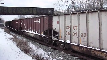 CSX U818 in Hi Def at Shenandoah Junction,WV on 1/14/11
