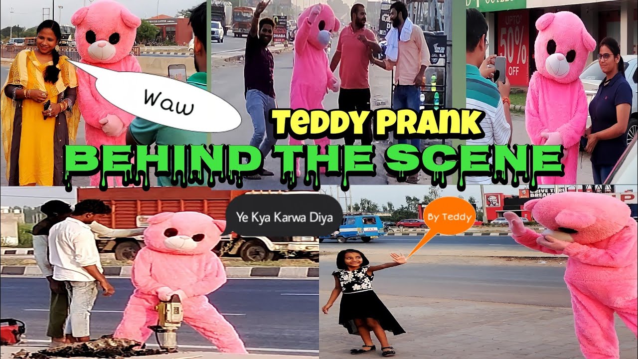 Backchodi🤣🤣 & Dance Teddy Bear With People And Girl(Part-1) | Behind The Scene | Mr Comedy RacerBTS