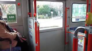 相鉄バス1401(三菱新型ノンステップバス)　中ドア開閉